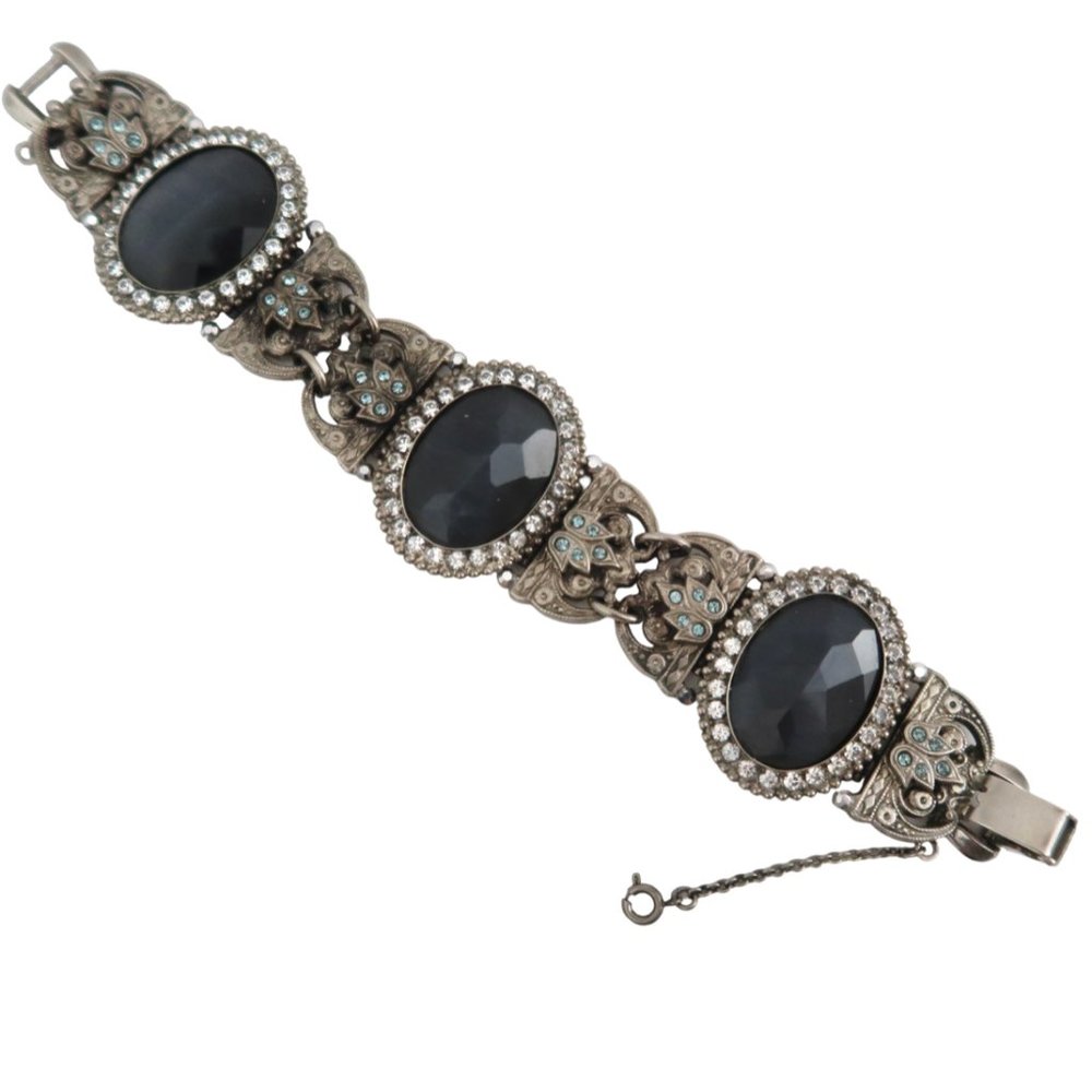 SORRELLI Cabochon & crystal Bracelet vintage look